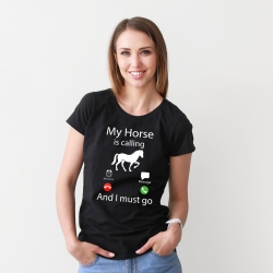 Koszulka damska T-shirt York Horses Calling